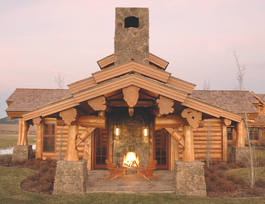 Western Red Cedar Flared Ends for Roof