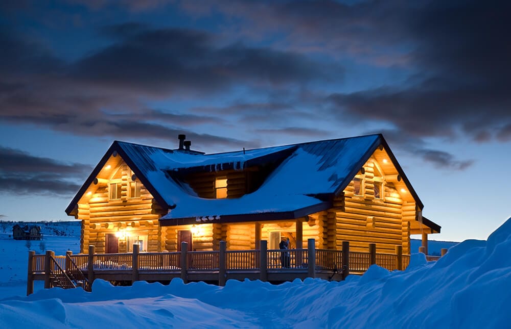 Milled Log Home