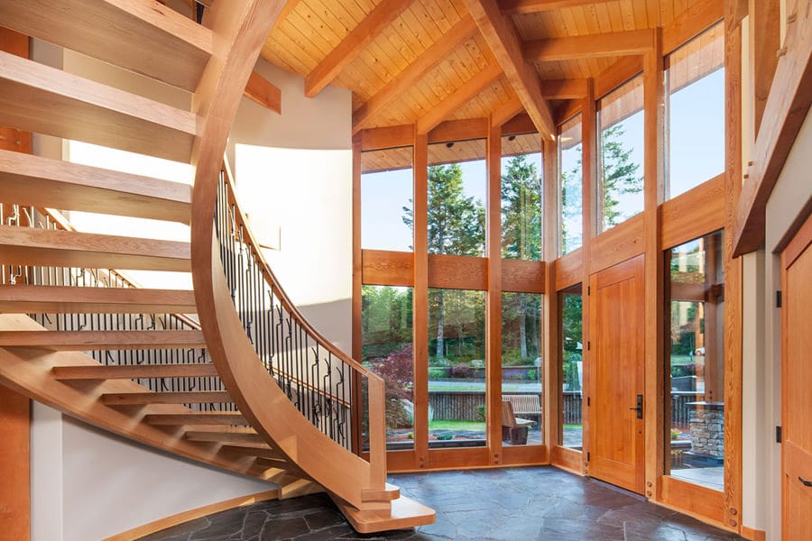 Timber frame stairs