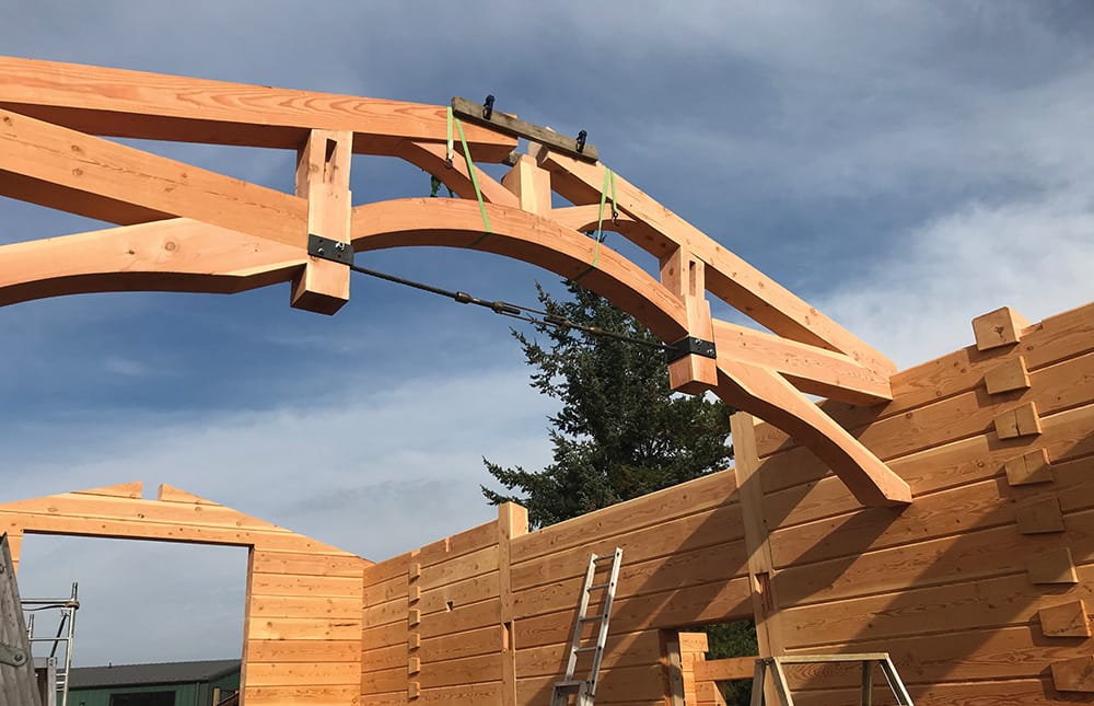 Timber frame truss