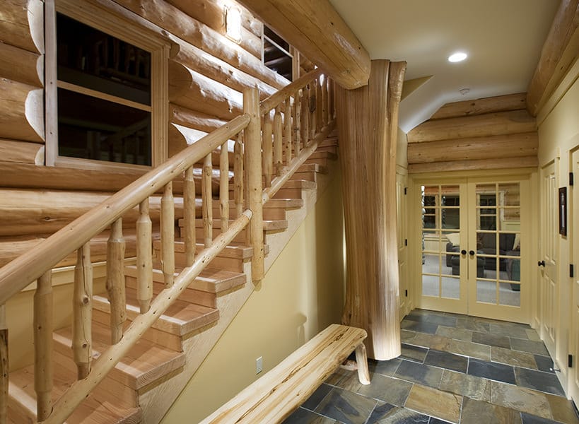 Downstairs staircase