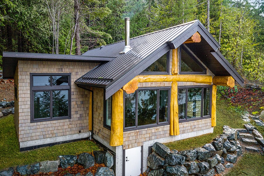 Horne Lake Cabin Exterior