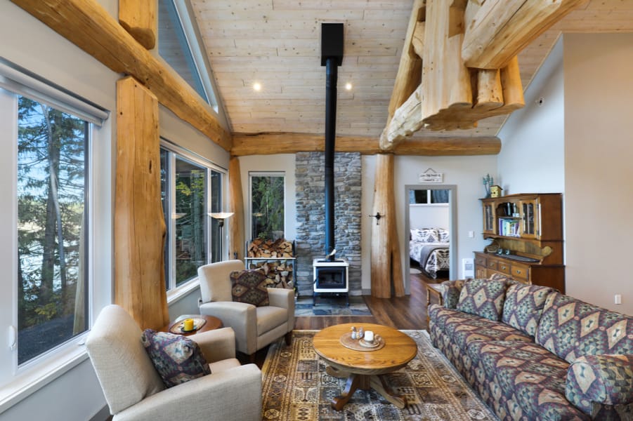 Horne Lake Cabin Interior