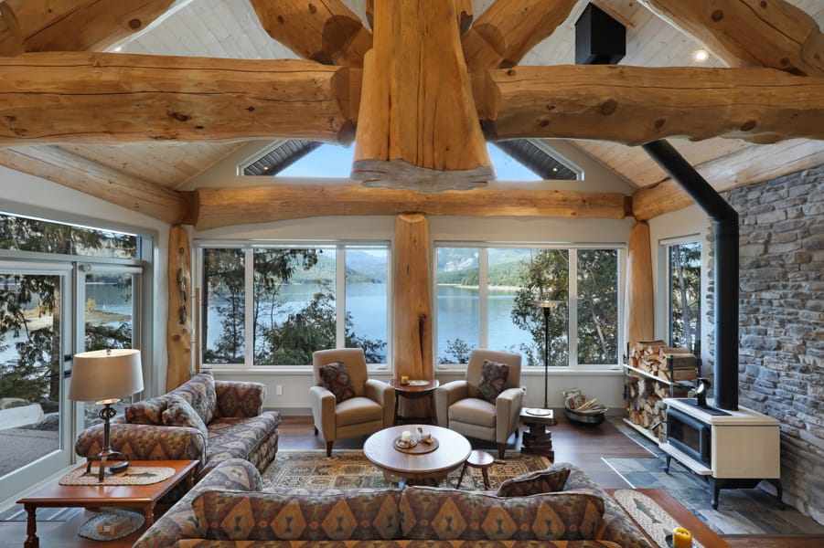 Horne Lake Cabin Interior