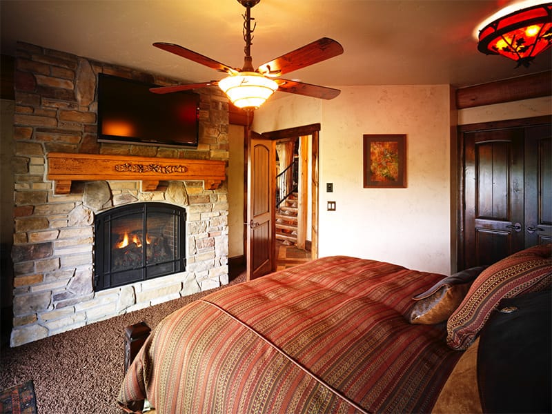 Bedroom with television