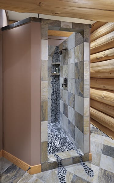 Tile shower